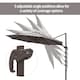 image 4 of Outsunny 3M Cantilever Parasol, Hanging Garden Umbrella Sun Shade with 360 Rotation, Aluminium Frame, Cross Base, Hand Crank, Grey