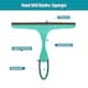 image 2 of JVL Rubber Hand Held Wiper Blade Window Squeegee, Turquoise
