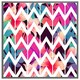 image 1 of Tropical geometric zig zags (Picture Frame) Grey | M
