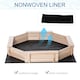 image 4 of Outsunny Kids Wooden Sand Pit Children Sandbox with Cover Outdoor Playset
