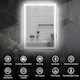 image 3 of HOMCOM 500 x 700 mm Bluetooth LED Bathroom Mirror, Illuminated Backlit Vanity Mirror with 3 Colours Dimmable, Anti-Fog, Memory Function, Touch Sensor, IP44 | Silver