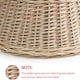 image 5 of 45cm Christmas Tree Skirt Woven Willow Xmas Collar Wicker Rattan Trunk Basket Guard