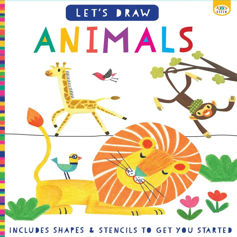 Let's Draw Animals - PAPERBACK - 18D Kids Activity & Sticker - Iseek Media (GBS / Bounce) - 9781914598975 N/A