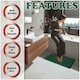 image 3 of VELVETIO Loop Bath Set Anti Slip Water Absorbent Soft Bathroom Rugs Green | Dark Green