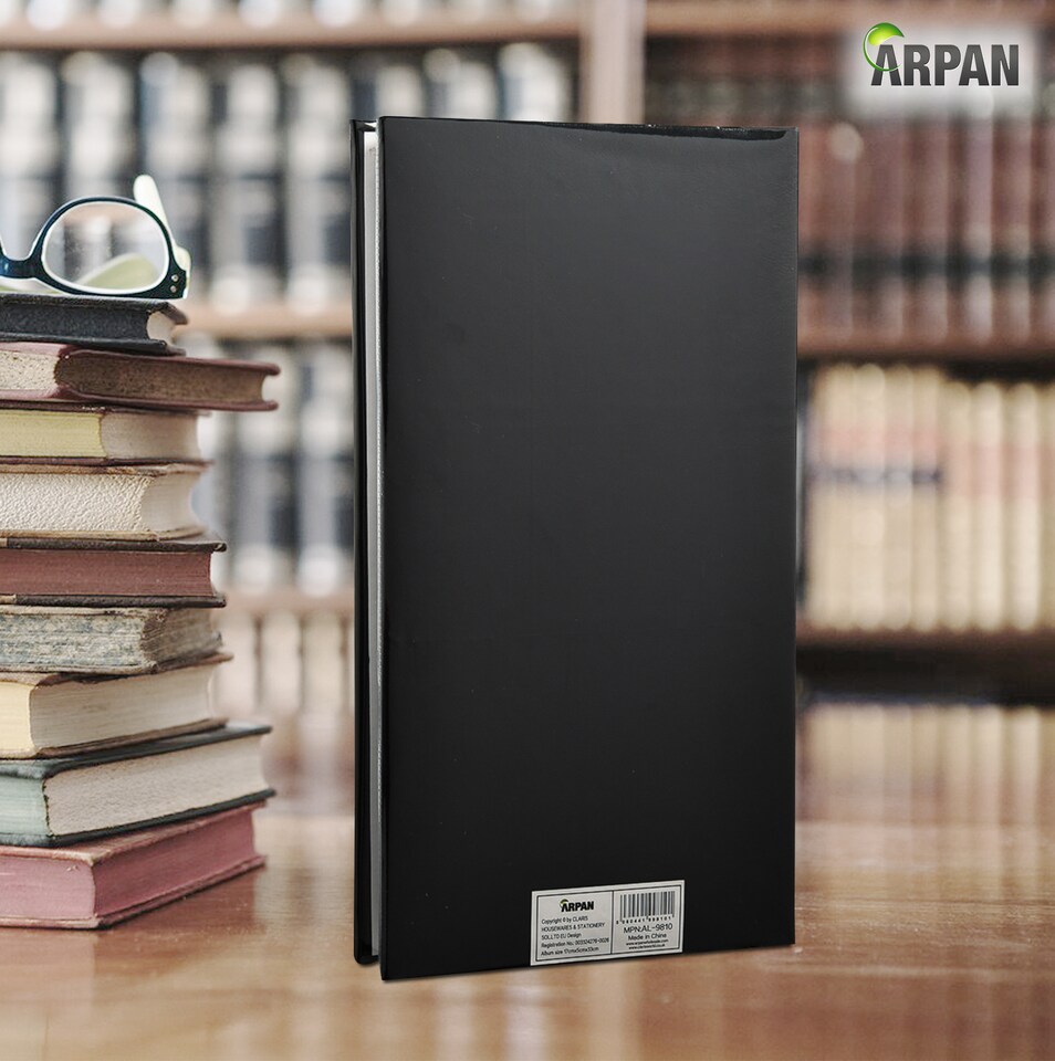 image 1 of ARPAN Slip In Case Photo Album for 300 Photos 6"x4" (10x15cm) with CD/DVD Pocket – Large Hardcover Picture Storage Album