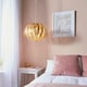 image 4 of Delphine Floral Leaves 3 Light Spherical Pendant Gold Paint, E14