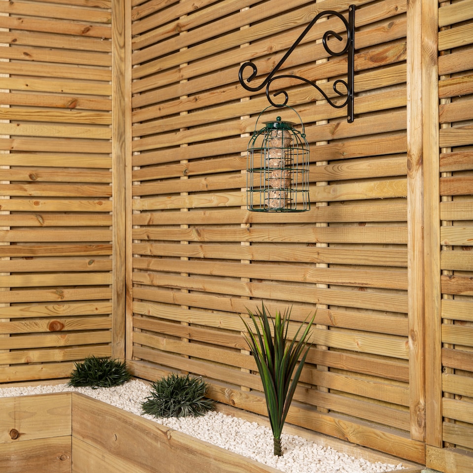 image 1 of Pack of 4 Wild Bird Fat Ball Feeder with Squirrel Guard