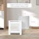 image 6 of HOMCOM Radiator Cover Heating Cabinet Solid MDF Small Sized White Modern Home