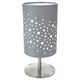 image 1 of Beautiful Stars Decorated Children/Kids Soft Grey Cotton Bedside Table Lamp | Grey