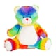 image 1 of Mumbles Zipped Rainbow Bear Plush Toy - Multicoloured - One Size