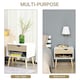 image 3 of HOMCOM Bedside Table with Drawer & Shelf, Nightstand, End Table for Bedroom