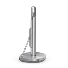 Simplehuman Kitchen Roll Holder with built in Spray Bottle Pump, Brushed Stainless Steel | Silver | Brushed Stainless Steel | 1