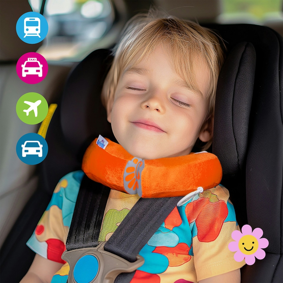 image 1 of Trunki Yondi Travel Neck Pillow - Mylo Monkey