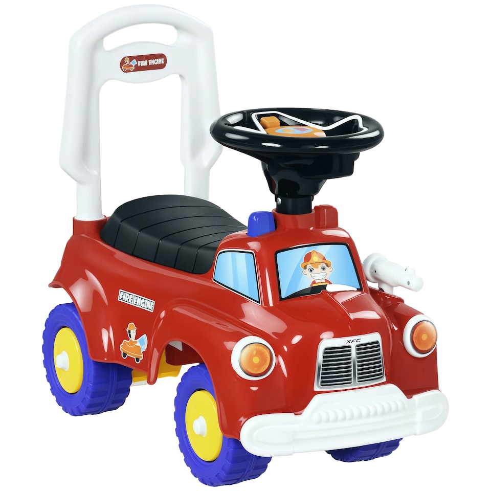 image 1 of AIYAPLAY Ride On Car Foot to Floor Design with Under Seat Storage, Red