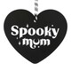 image 3 of Something Different Spooky Mum Heart Hanging Sign - Black/White - One Size