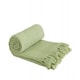 image 5 of Waffle Collection Recycled Cotton Throw in Pistachio (70" x 100") | Green | Green
