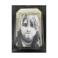 Kurt Cobain Photograph Free Standing Mirror - Multicoloured - One Size