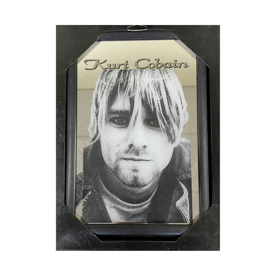 Kurt Cobain Photograph Free Standing Mirror - Multicoloured - One Size