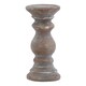 image 1 of Siena Small Column Candle Holder - Ceramic - L10 x W10 x H20 cm - Brown | Brown