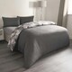image 2 of OHS Marble Print Duvet Quilt Cover Bedding Set, King - Grey/White