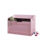 image 4 of Lola Toy Box Storage Organiser in Classic White Pink