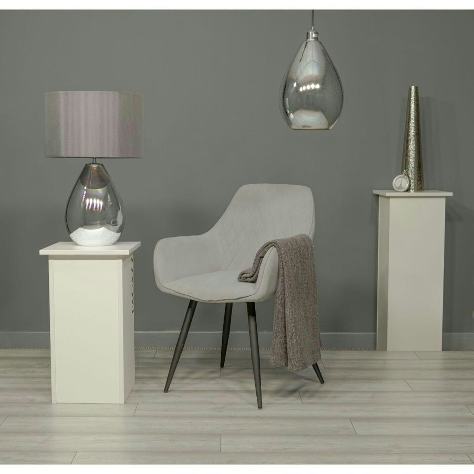 image 1 of Geller Polished Chrome Hologram Effect Pendant Light Shade