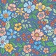 image 1 of Gorgeous Gardenia Wallpaper in Blue | Blue | Blue