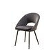 image 1 of Grey Velvet Dining Chairs Set of 4 Modern Metal Legs for Living Room and Office Grey