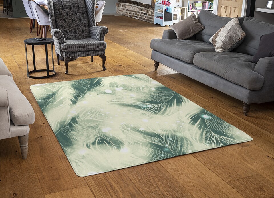 image 1 of Feathers Fantastic Birds With Decorative Ornaments Rug | Multi