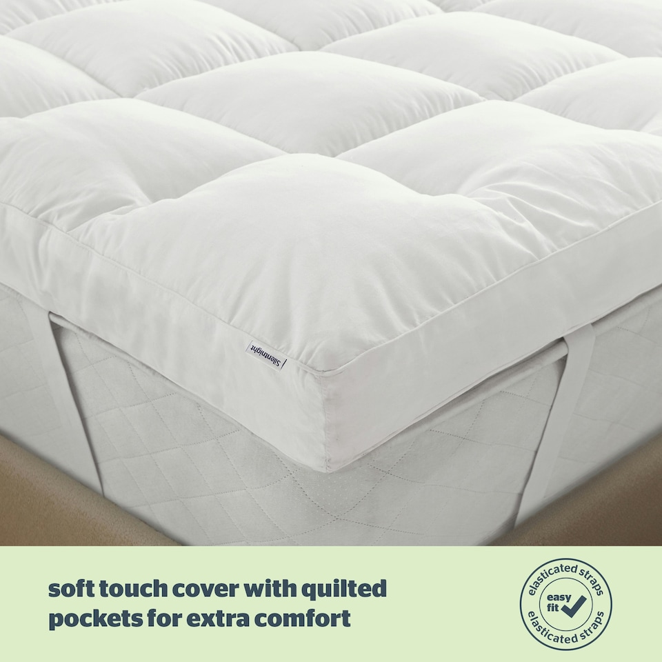 image 1 of Silentnight Anti Allergy Ultimate Mattress Topper 10 cm | White | Super King