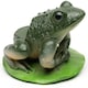 image 3 of Green Frog Plant Pot Feet - Set of 3 Green