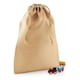 image 2 of Westford Mill Jute Stuff Bag - Natural - S (UTBC4868) | Multi