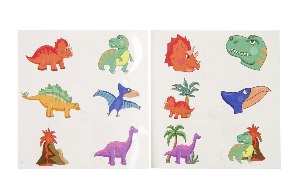 image 1 of 72 Pieces Dinosaur Tattoos