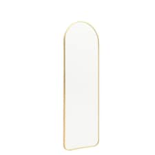 Living and Home Arch Full Length Wall Mirror - Gold