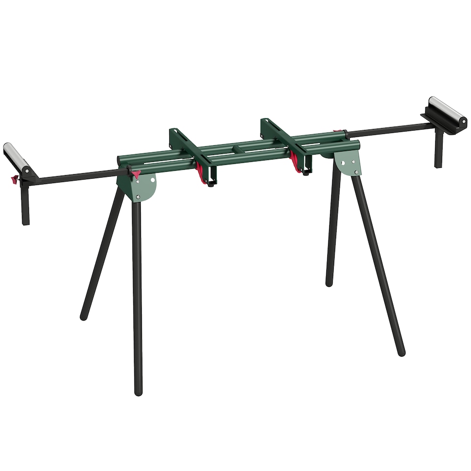 image 1 of HOMCOM Universal Mitre Saw Stand with Adjustable Rollers and Support Arms
