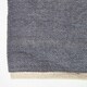 image 3 of Homescapes Dark Grey Cotton Plain Chenille Rug with Natural Trim - 110 x 170 cm | Grey | Dark Grey