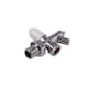 image 2 of Securplumb Chrome Plated Radiator Valve & Drain Off - Silver - 10mm