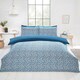 image 2 of Pebbles Polyester Duvet Cover Set with Pillowcase Blue | Double