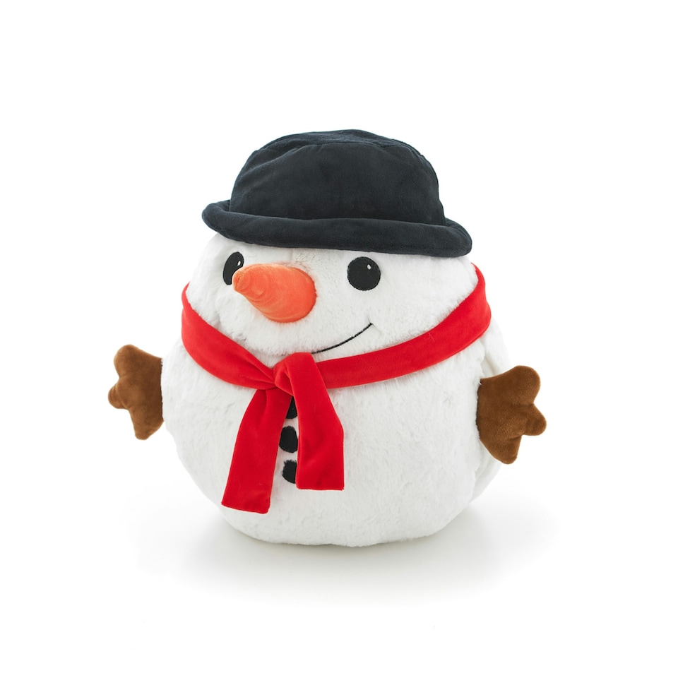 image 1 of Soft Cuddly Giant Handwarmer Cozy Snowman