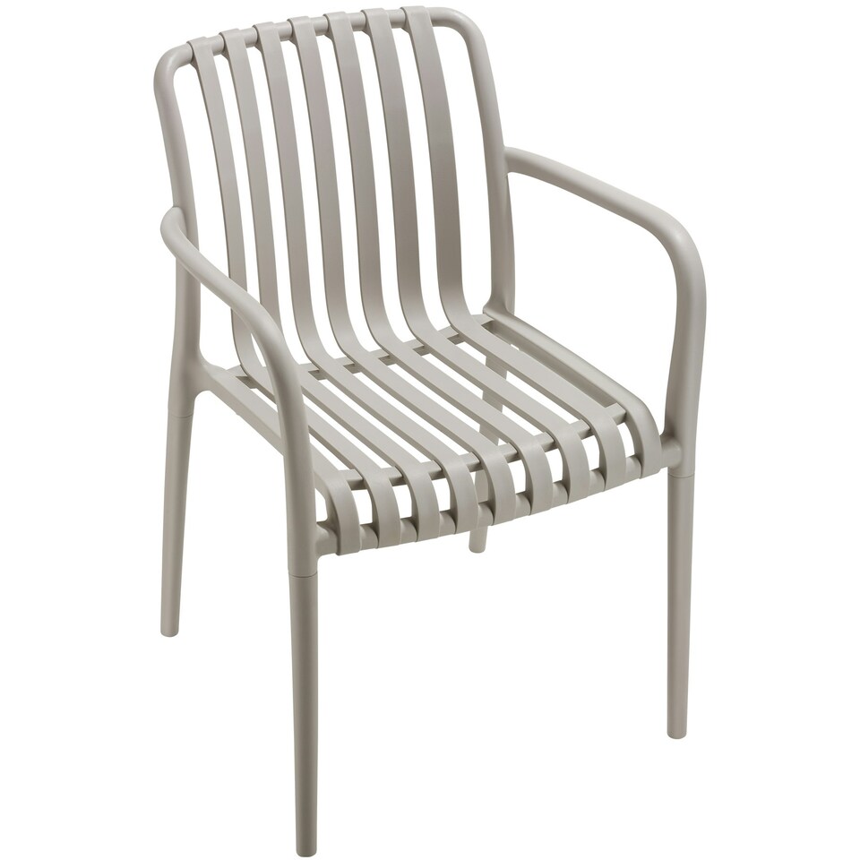 image 1 of Garden Chairs Alcudia - weather-resistant, durable and long-lasting plastic - Set of 6 Brown | Taupe