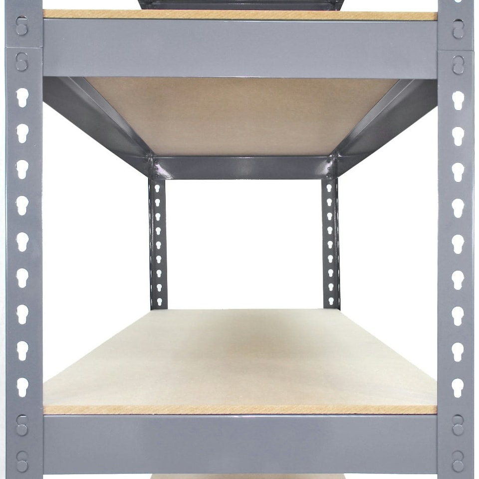 image 1 of 3 x Q-Rax Grey Metal Racking Units 90 x 50 x 180cm Blue