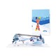 image 1 of Frozen Fun Ski & Snowboard 3D Pop Up Greeting Card