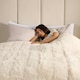 image 3 of OHS Fluffy Fleece 8kg Weighted Blanket Sensory, 150x200cm - Cream