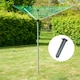 image 9 of KCT 3 Arm Rotary Washing Line - 30m Drying Area Green | Silver