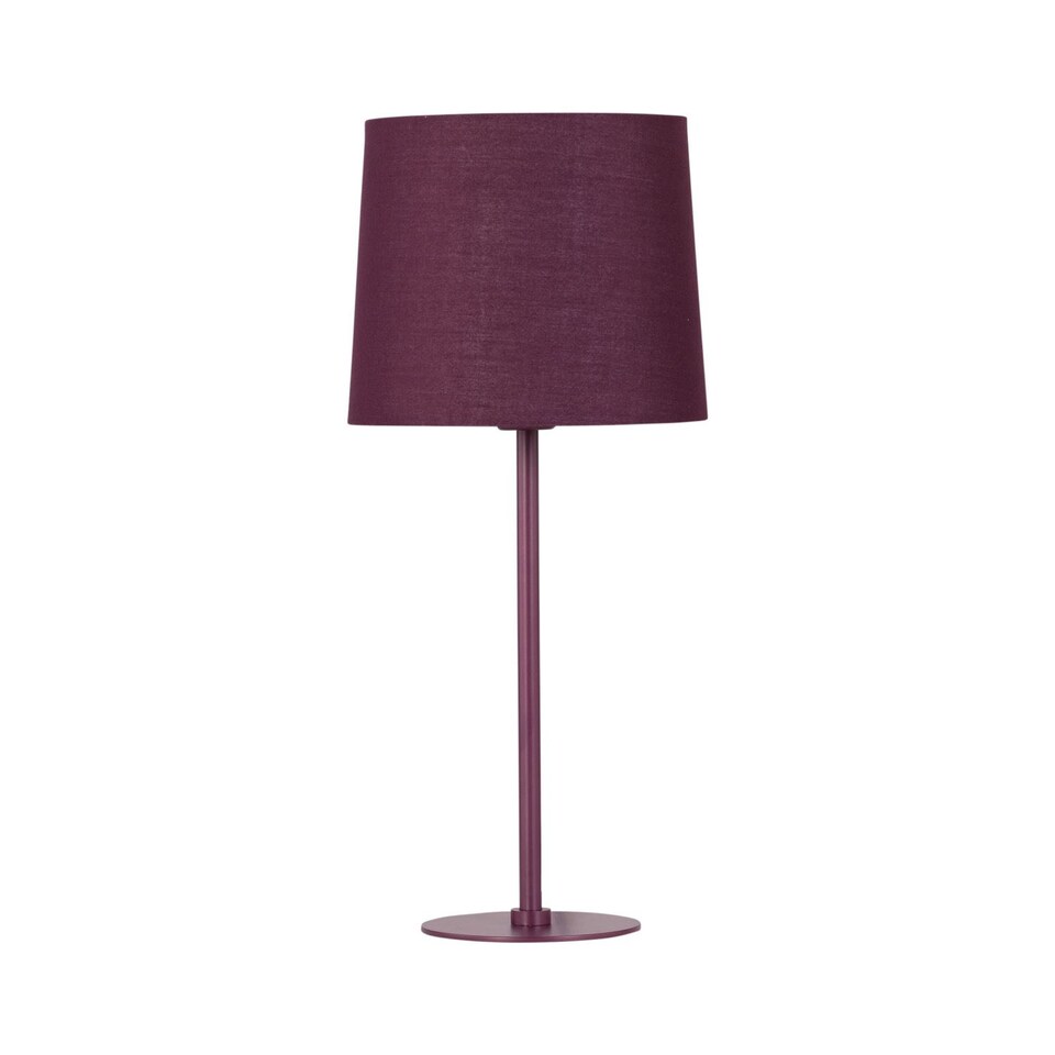 image 1 of Colours - Set of 2 Burgundy 40cm Lamps | Red | Purple | Large | 2