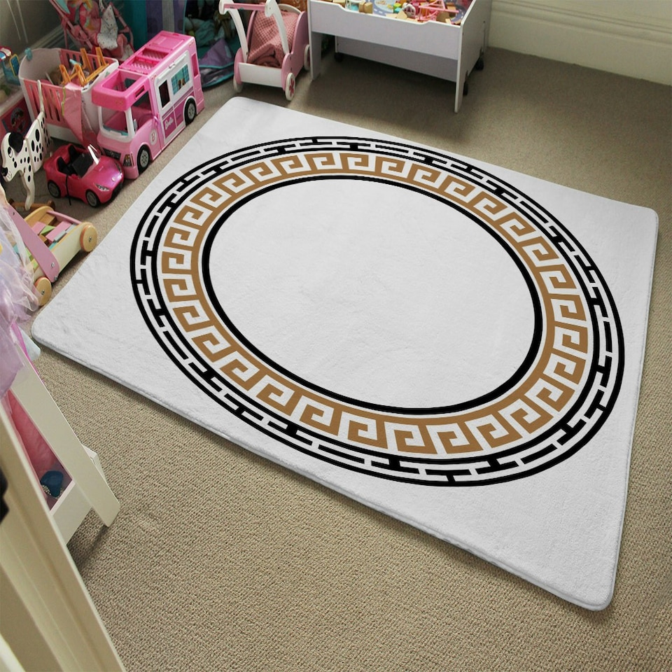 image 1 of Greek Key Frame (Rug) | Multi | S