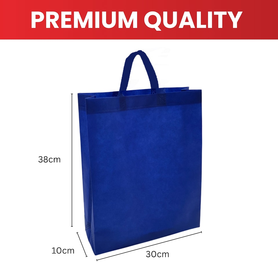 image 1 of Pack of 25 Dark Green Coloured 30x38x10cm Non-Woven Bags with Handle | Green
