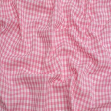 Minerva Core Range Pink 1/4 inch 100% Cotton Gingham Fabric for Dressmaking, 140cm / 55" Wide - per metre