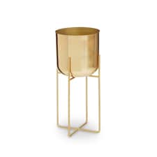 Aliza Large Floor Standing Planter Gold