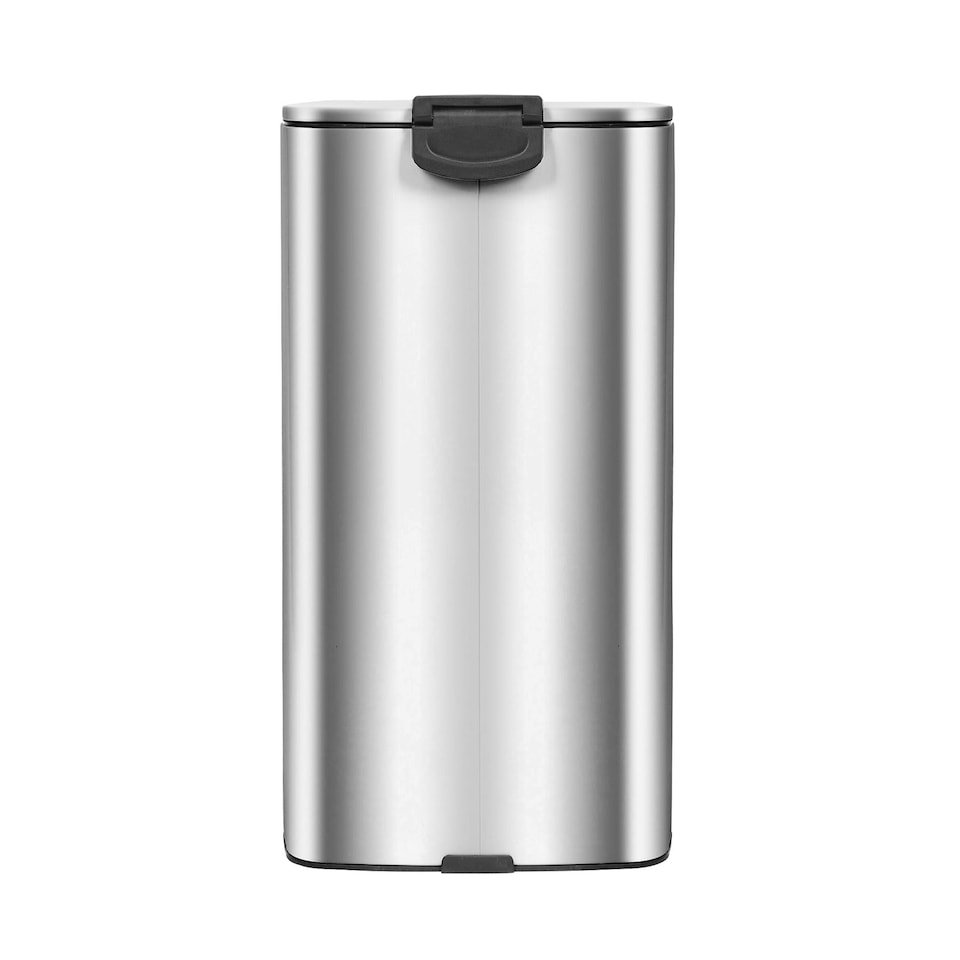 image 1 of Harbour Housewares Square Stainless Steel Kitchen Pedal Bin - 30L - Chrome | Silver | Chrome